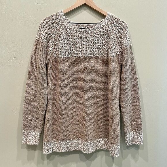 Fate Clairina Textured Pink Blush Pullover Sweater - Size: Large - Picture 1 of 5